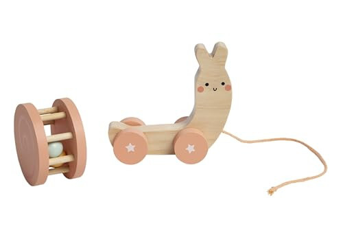 Pearhead Montessori Snail Pull Toy, Pull Along Wooden Toy, Early Development Push and Pull String Toy, Motor Skill Toy for Toddlers Ages 1+ Year - 10