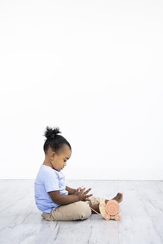 Pearhead Montessori Salyangoz Tortish Oyunchoq, Tortib Yuradigan Yog'och O'yinchoq, Erta Rivojlanish Itarish va Tortish Ip O'yinchoq, 1 Yoshdan Katta Bo'lgan Bolalar Uchun Motor Ko'nikmalari O'yinchoq - 8