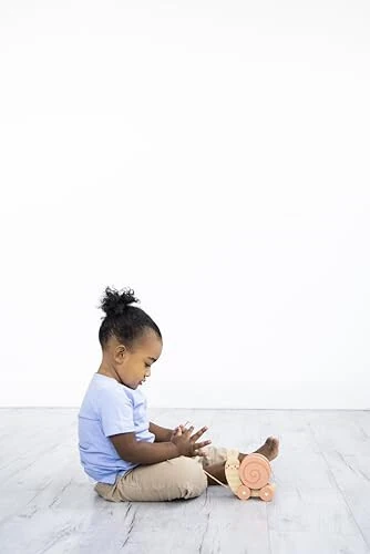 Pearhead Montessori Salyangoz Tortish Oyunchoq, Tortib Yuradigan Yog'och O'yinchoq, Erta Rivojlanish Itarish va Tortish Ip O'yinchoq, 1 Yoshdan Katta Bo'lgan Bolalar Uchun Motor Ko'nikmalari O'yinchoq - 26