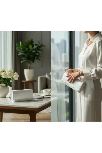 Pearl Bridal Clutch - 6