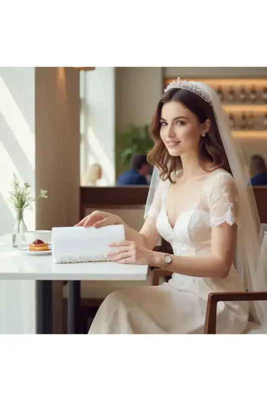 Pearl Bridal Clutch - 7