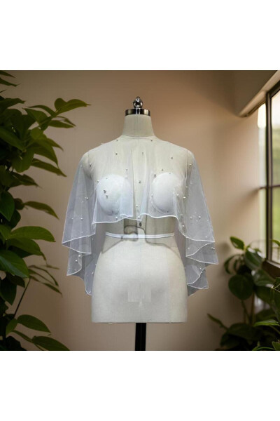 Pearl Cape Veil, Bridal Cape - Complete Your Elegance (LAUNCH SPECIAL PRICE) - 13