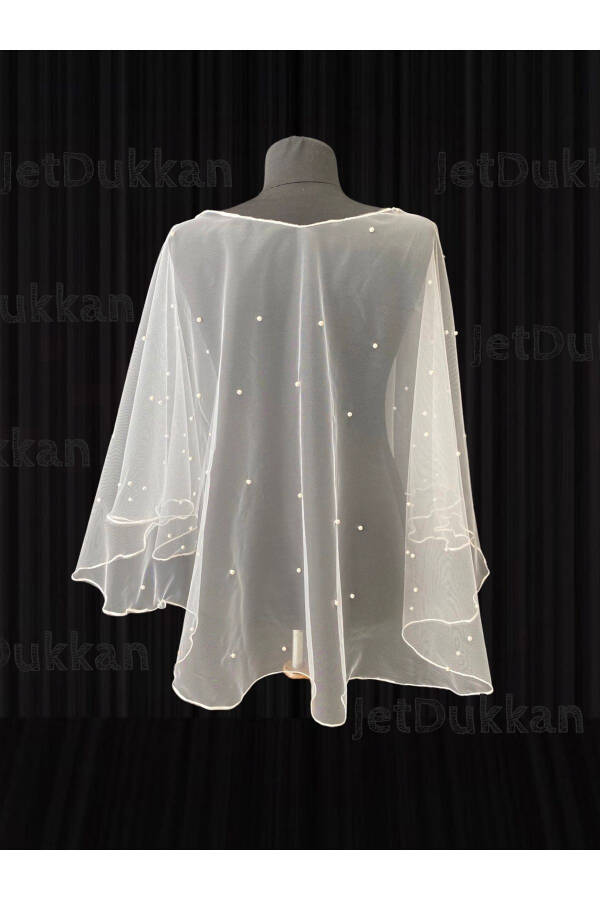 Pearl Cape Veil, Bridal Cape - Complete Your Elegance (LAUNCH SPECIAL PRICE) - 5