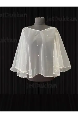 Pearl Cape Veil, Bridal Cape - Complete Your Elegance (LAUNCH SPECIAL PRICE) - 3