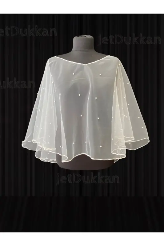 Pearl Cape Veil, Bridal Cape - Complete Your Elegance (LAUNCH SPECIAL PRICE) - 3