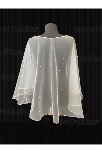 Pearl Cape Veil, Bridal Cape - Complete Your Elegance (LAUNCH SPECIAL PRICE) - 6