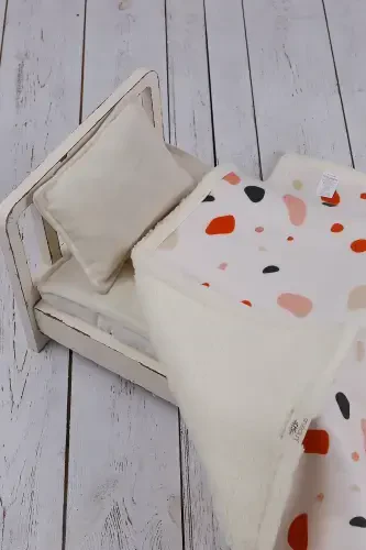 Pebble Baby Blanket Thick Sheep Wool Blanket-Beige - Modazone (1)