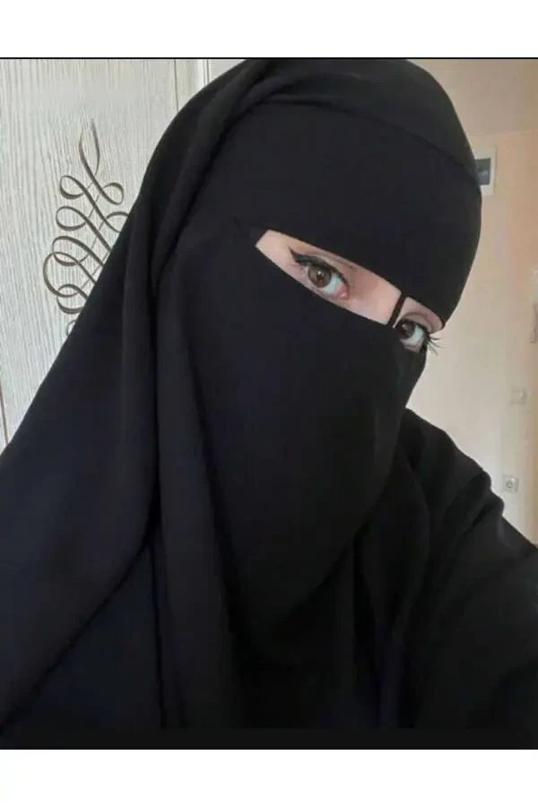 Peçe Qora Ro'mol Bae Hijob 2 qavat - 1