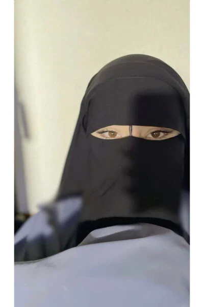 Peçe Qora Ro'mol Bae Hijob 2 qavat - ŞAHANE (1)