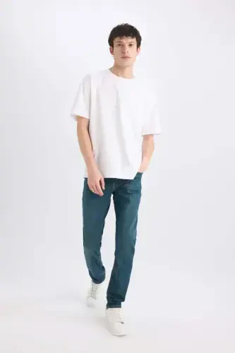 Pedro Slim Fit Skinny Fit Regular Waist Narrow Leg Jeans Dark Green - 4