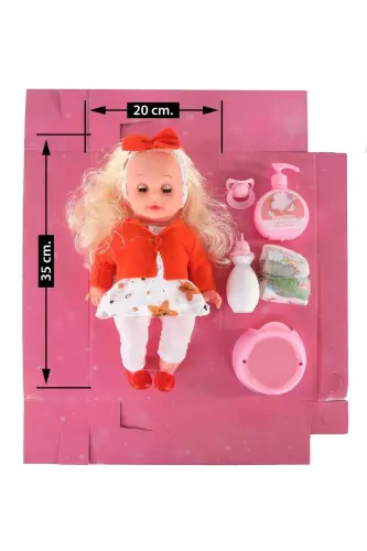 Peeing and Talking Blonde Baby-ORANGE - 4