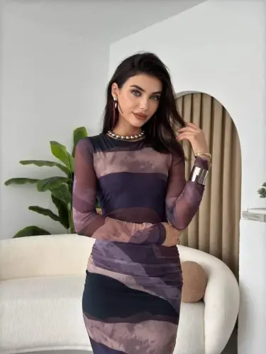 Pella Tül Elbise - BÜYÜKBEDENIZ (1)