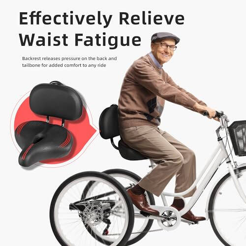 Peloton Bike & Bike+ uchun kattaroq velosiped o'rindig'i, Peloton, yo'l yoki mashq velosipedlari bilan mos keladigan konforli o'rindiq yostiqchasi, erkaklar va ayollar uchun keng velosiped egarini almashtirish, Peloton aksessuarlari - 5