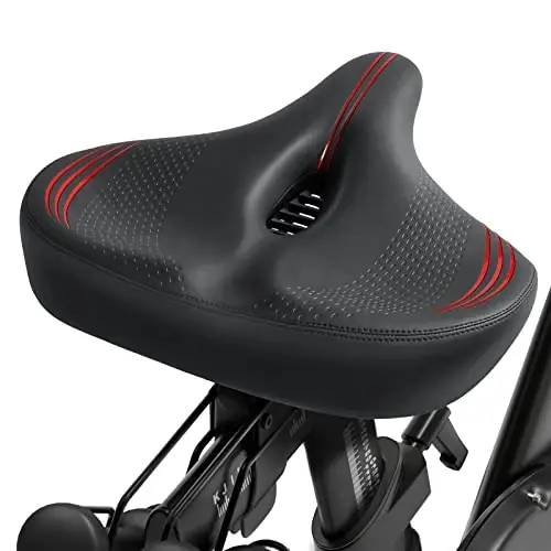 Oversized Bike Seat for Peloton Bike & Bike+, Comfort Seat Cushion Compatible with Peloton, Road or Exercise Bikes, Bicycle Wide Saddle Replacement for Men & Women, Accessories for Peloton - 1