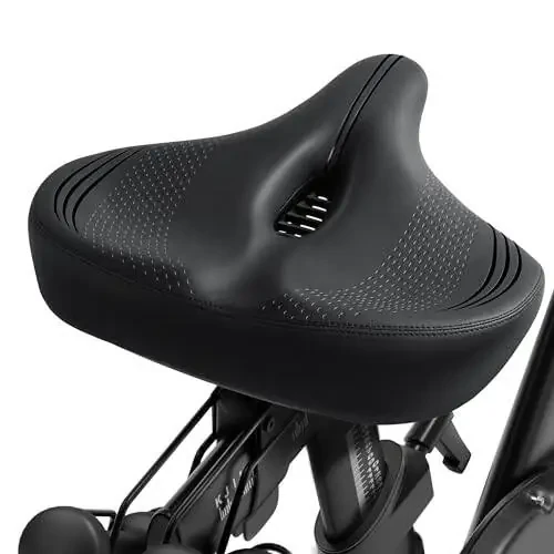 Oversized Bike Seat for Peloton Bike & Bike+, Comfort Seat Cushion Compatible with Peloton, Road or Exercise Bikes, Bicycle Wide Saddle Replacement for Men & Women, Accessories for Peloton - 1