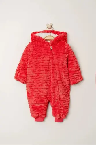 Peluj Bebek Uyku Tulumu - Kırmızı - 5