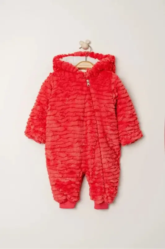 Peluj Bebek Uyku Tulumu - Kırmızı - 5