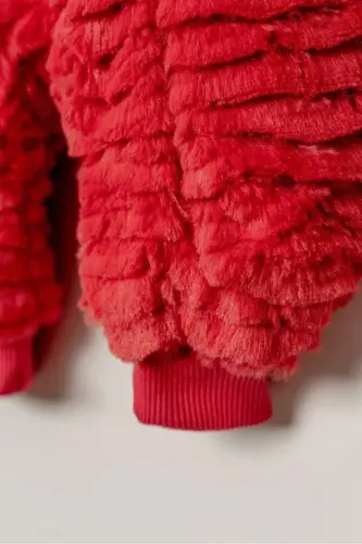 Peluj Bebek Uyku Tulumu - Kırmızı - 6