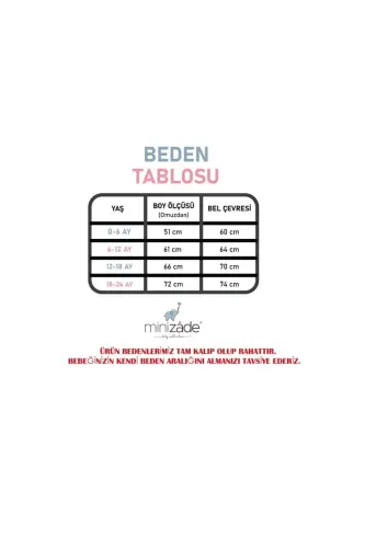 Peluş Fermuarlı Kışlık Tavşan Kız Bebek Uyku Tulumu - pembe-beyaz - 3