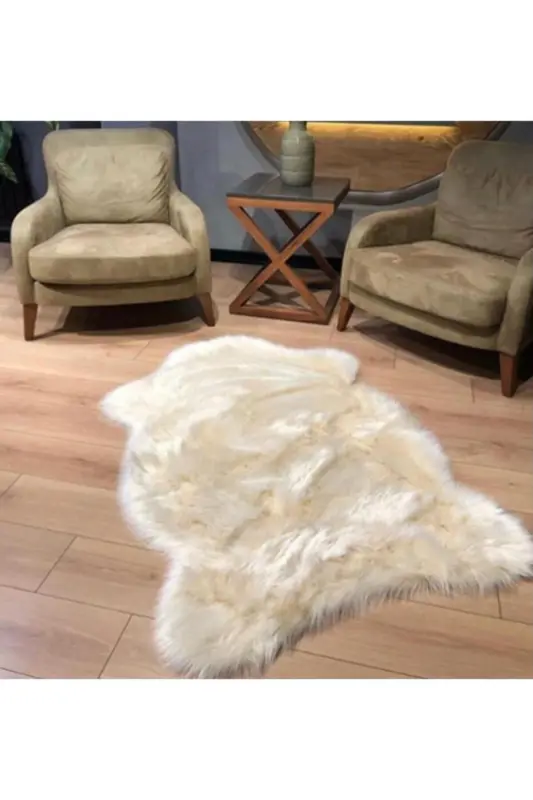 Peluş Halı Beyaz Sa-91 - BEYAZ - 1