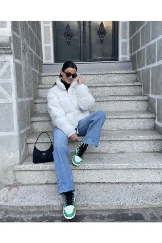 Peluş Kabartma Teddy Shishirma Mont-ekro - 3