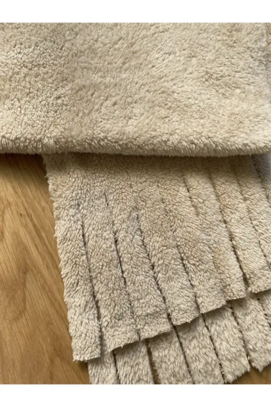 Peluş Kaşkol Atkı - BEJ - 5