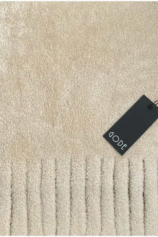 Peluş Kaşkol Atkı - BEJ - 6