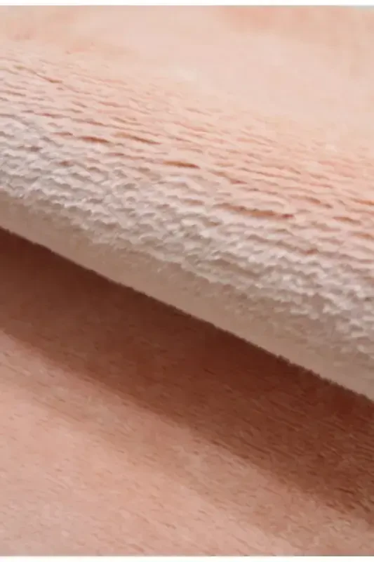 Peluş Post Gilam Peluş Mo'ynali Gilam-Pudra - 2