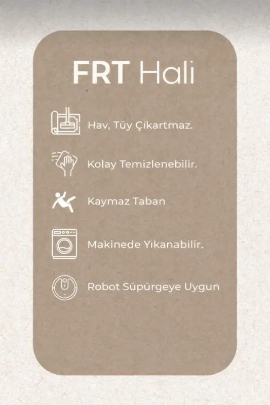 Peluş Tüylü Kaymaz Jel Taban Dekoratif Salon Mutfak Halı Yolluk Kilim ANTRASİT-Antrasit - 5