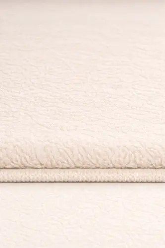 Peluş Yıkanabilir Ekru Kaymaz Taban 2'li Banyo Paspası Takımı (50X80 50X40)-Ekru - 3