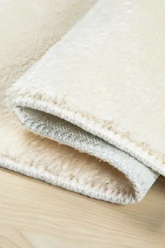 Peluş Yıkanabilir Ekru Kaymaz Taban 2'li Banyo Paspası Takımı (50X80 50X40)-Ekru - SARAR (1)