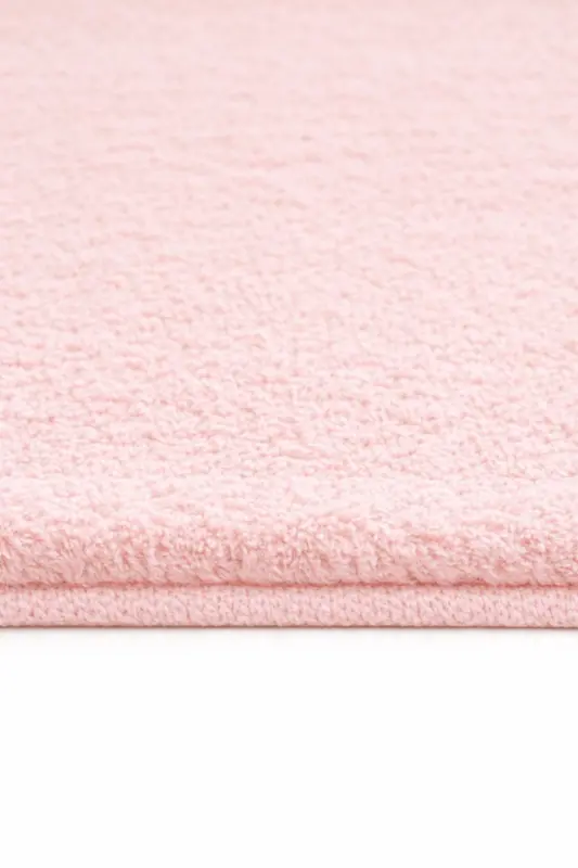 Peluş Yıkanabilir Pudra Kaymaz Taban 2'li Banyo Paspası Takımı (50X80 50X40)-Pudra - 3