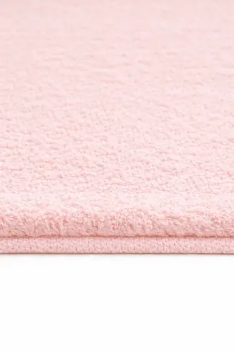 Peluş Yıkanabilir Pudra Kaymaz Taban 2'li Banyo Paspası Takımı (50X80 50X40)-Pudra - 3