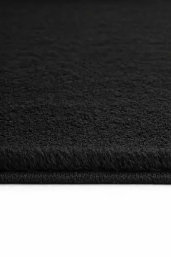 Peluş Yıkanabilir Siyah Kaymaz Taban 2'li Banyo Paspası Takımı (50X80 50X40) - Siyah - 3