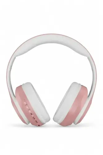 Pembe A Kalite Vilya Tavşan Kulağı Detaylı Bluetooth Kablosuz Kulaklık Çocuk Oyuncu-MAVİ - 3