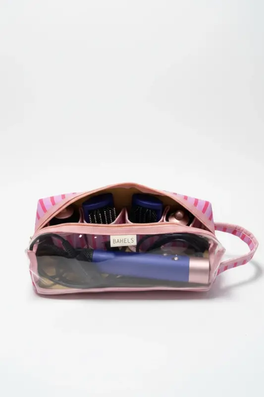 Pembe Airwrap Uyumlu ve Tüm Saç Şekillendiriniz için XL Boy Çanta Seyahat Çantası-Pembe14 - 1