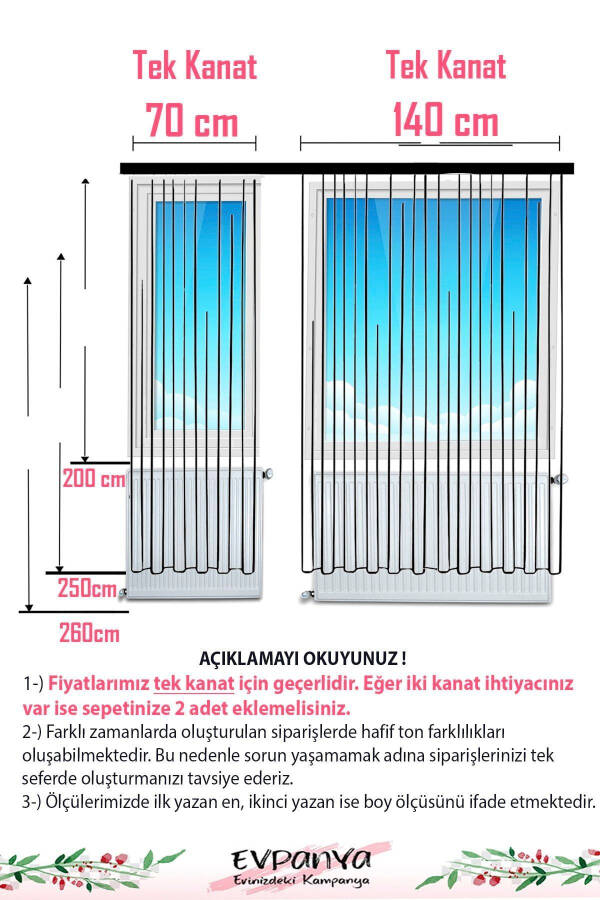 Pembe Ayda Oturan Prenses Desenli Çocuk Bebek Odası Fon Perde Tek Kanat - 4