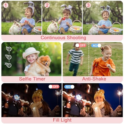 Digital Camera FHD 1080P Digital Point and Shoot Camera with 18X Zoom Anti Shake, 48MP Compact Small Vlogging Camera for Boys Girls Kids Teens Adult Beginner - 5