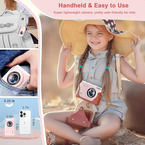 Digital Camera FHD 1080P Digital Point and Shoot Camera with 18X Zoom Anti Shake, 48MP Compact Small Vlogging Camera for Boys Girls Kids Teens Adult Beginner - 6