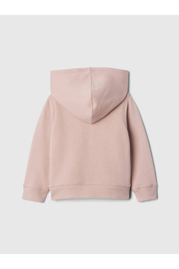 Pembe Gap logosu fermuarlı sherpa sweatshirt - 7