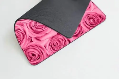 Pink Rose Mouse pad Customized Mousepad Non-Slip Rubber Base Mouse Pads for Computers Laptop Office Desk Accessories Mouse pad - 3