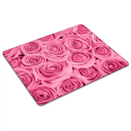 Pink Rose Mouse pad Customized Mousepad Non-Slip Rubber Base Mouse Pads for Computers Laptop Office Desk Accessories Mouse pad - 2
