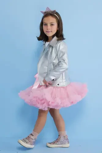 Pembe Kız Çocuk Tütü Etek - Bonita-Pembe - LE MABELLE (1)