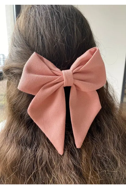 Pembe Kurdele Fiyonk Toka - PEMBE - ÖYKÜSH COLLECTION