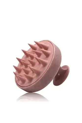 Pembe Pro Üç Boyutlu Oval Saç Fırçası + Pembe Silikon Duş Masaj Tarağı - pembe - 3