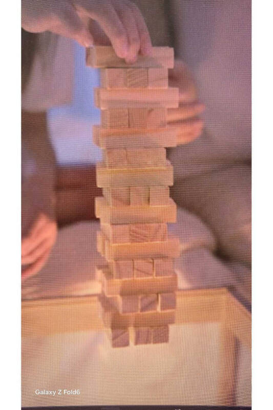 Penalty Jenga Balancing Game - Penalty Tower - Large Wooden 54 Pieces - 1