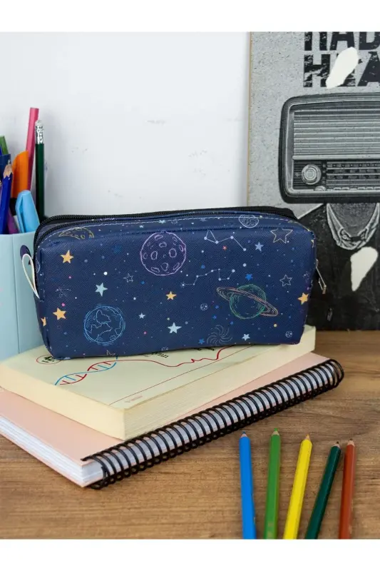 Pencil Box K.prenss Two Compartment Vegan Leather (Double Eyeglass Case)-K.Prenss - 2