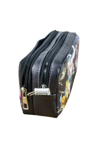 Pencil Case Anime Slayer Themed Two Compartment Vegan Leather (Double Eyed Pencil Case)-2pcs Anime Demon Slayer - 4