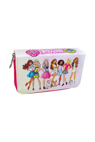Pencil Case Beverly Hills Fashions Vegan Leather Three Compartments (PENAL)-Beverly Hills Fashions - ONESIZE (1)