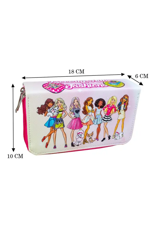 Pencil Case Beverly Hills Fashions Vegan Leather Three Compartments (PENAL)-Beverly Hills Fashions - 4